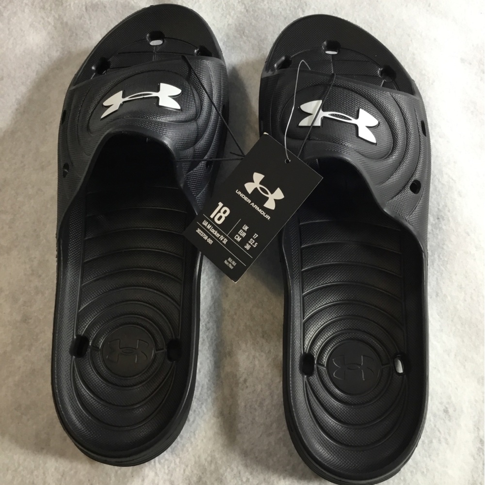 Under Armour Black Men’s Slide Sandals SZ18